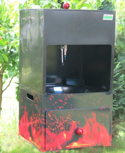 BBQ Handwaschbecken in der Anwendung