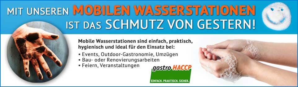 Handwaschbecken mobil: So geht HACCP heute